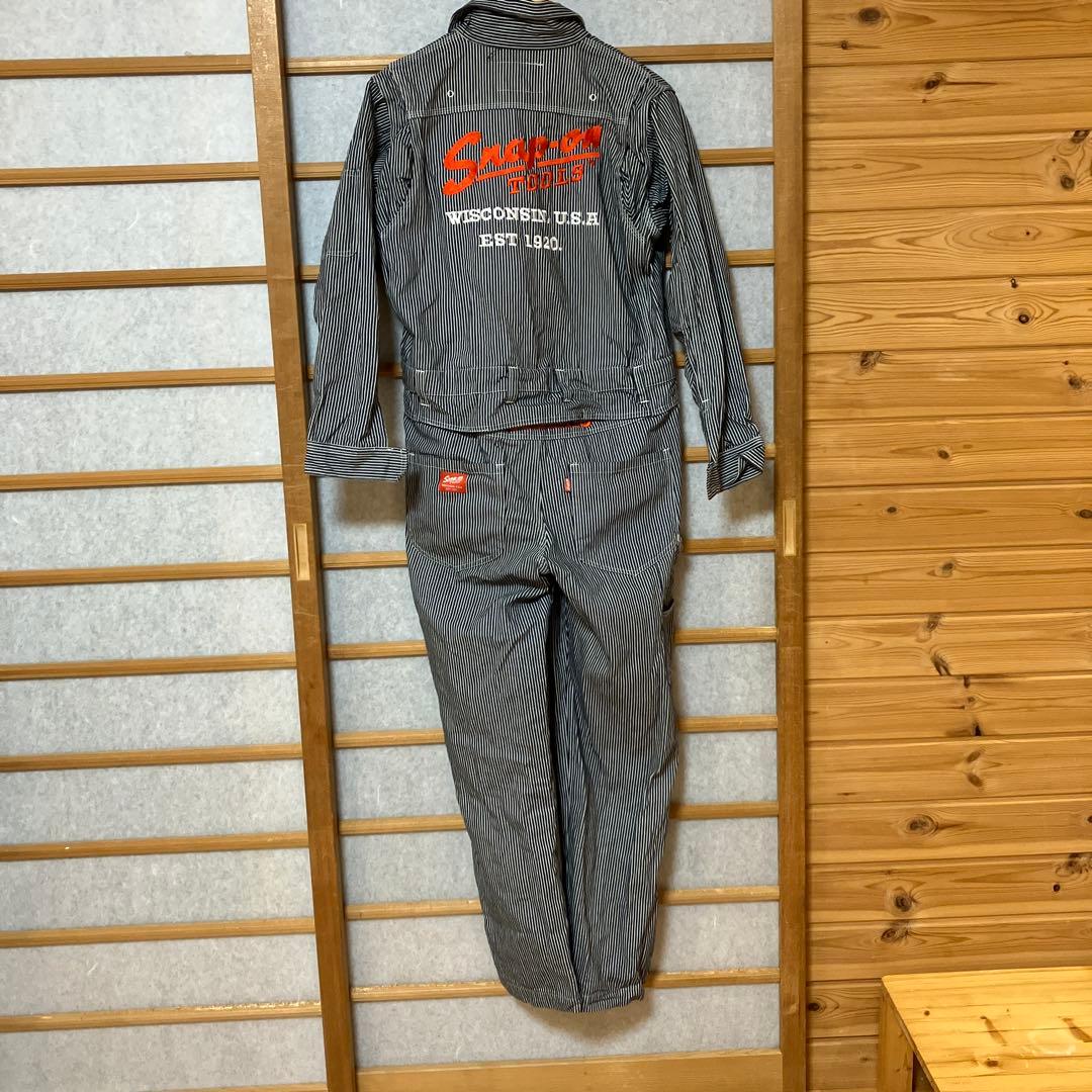 スナップオン　オールインワン試着のみ　ストライプ