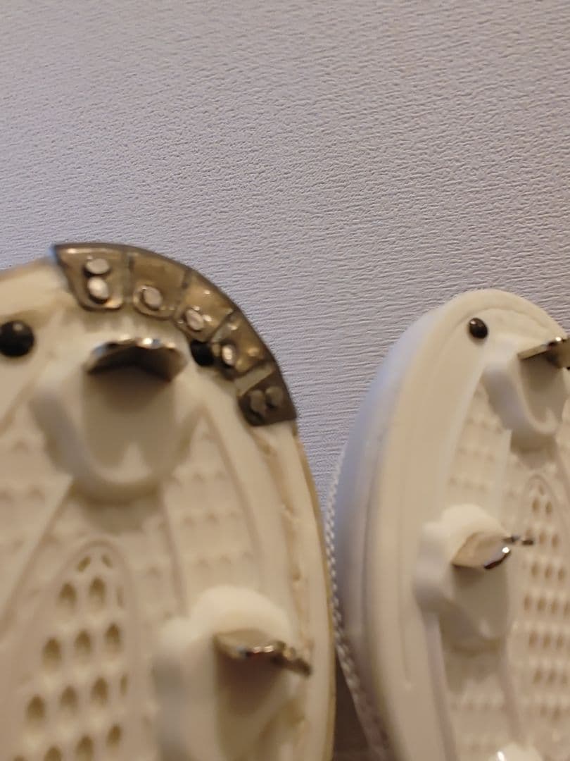 スラッガー　野球　25.0センチ スパイク　金具　ホワイト 高校野球