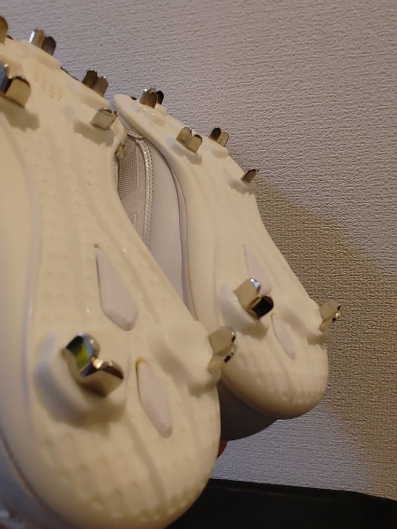 スラッガー　野球　25.0センチ スパイク　金具　ホワイト 高校野球