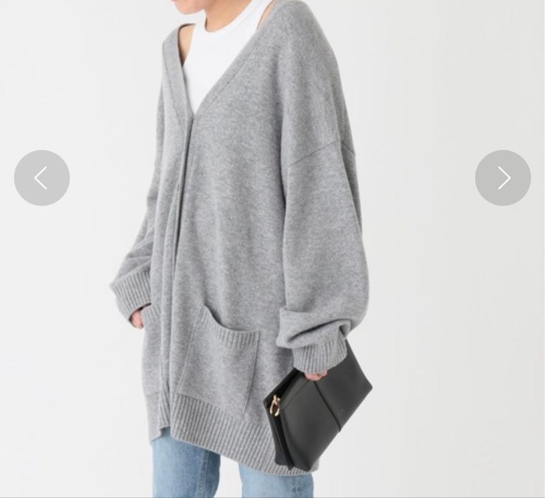 【新品】ドゥーズエムクラス　グレー　　　　　　　　BIGカーディガン