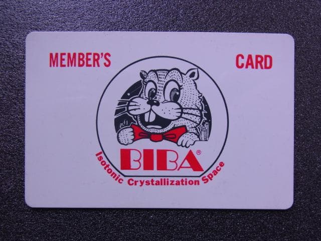 東京　新宿　DISCO BIBA　ディスコ ビバ　メンバーズカード　会員証