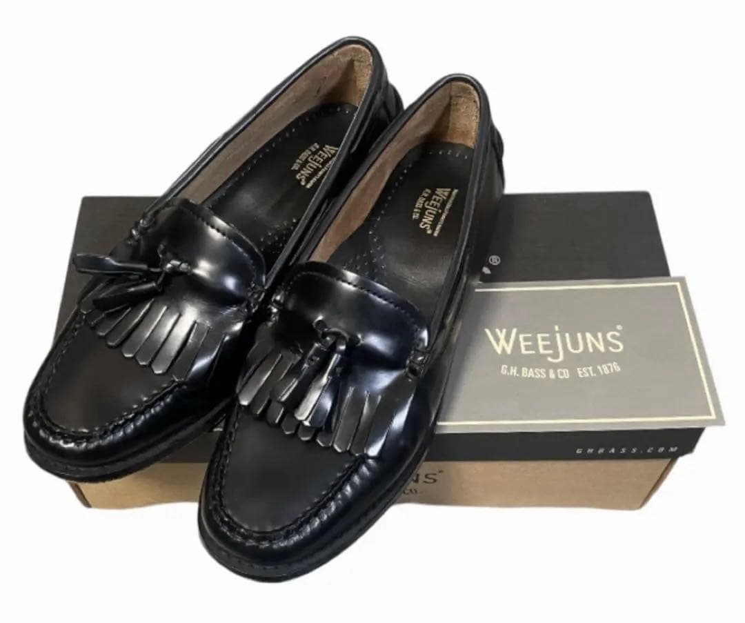 G.H.BASS WEEJUNS キルトタッセル ローファー ブラック 黒