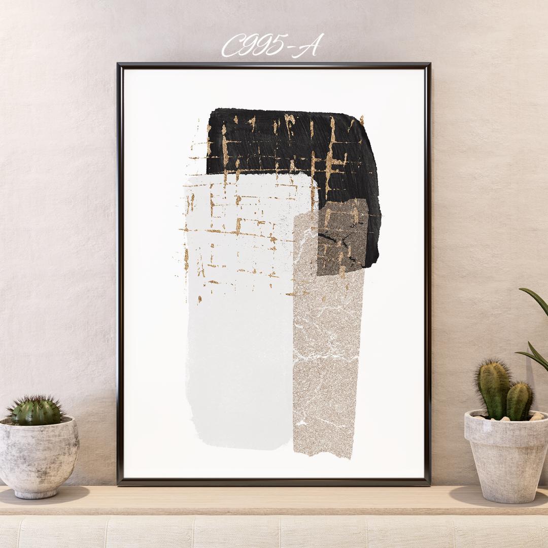 **専用**B2 インテリアポスター 抽象画 2枚 C995 ポスターのみ