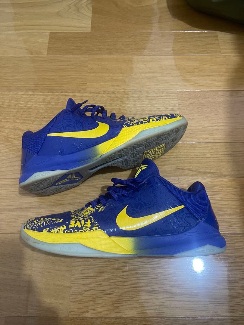 コービー5 5rings 29cm Nike バスケットボールシューズ 青と黄