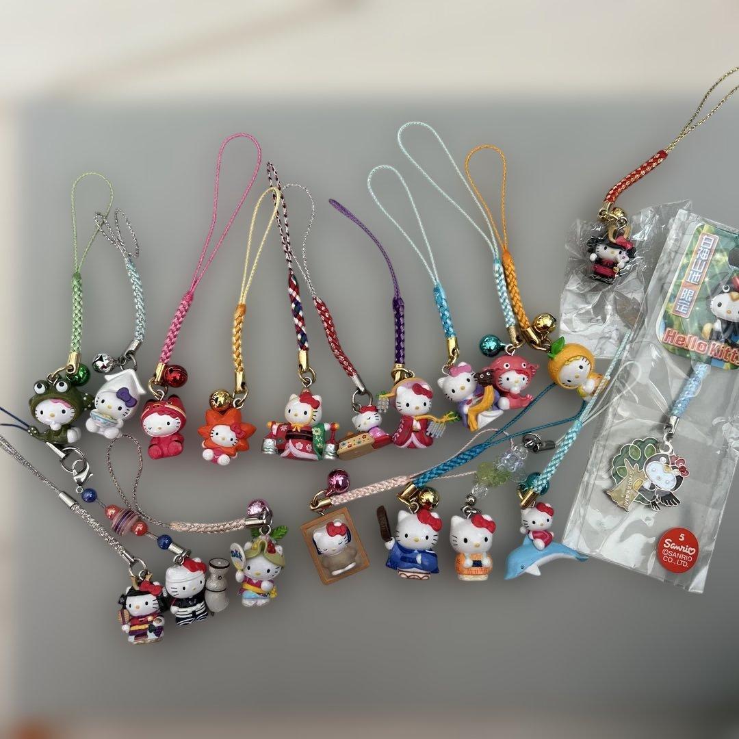 ハローキティ ご当地限定ストラップセット 19個セット！レア！