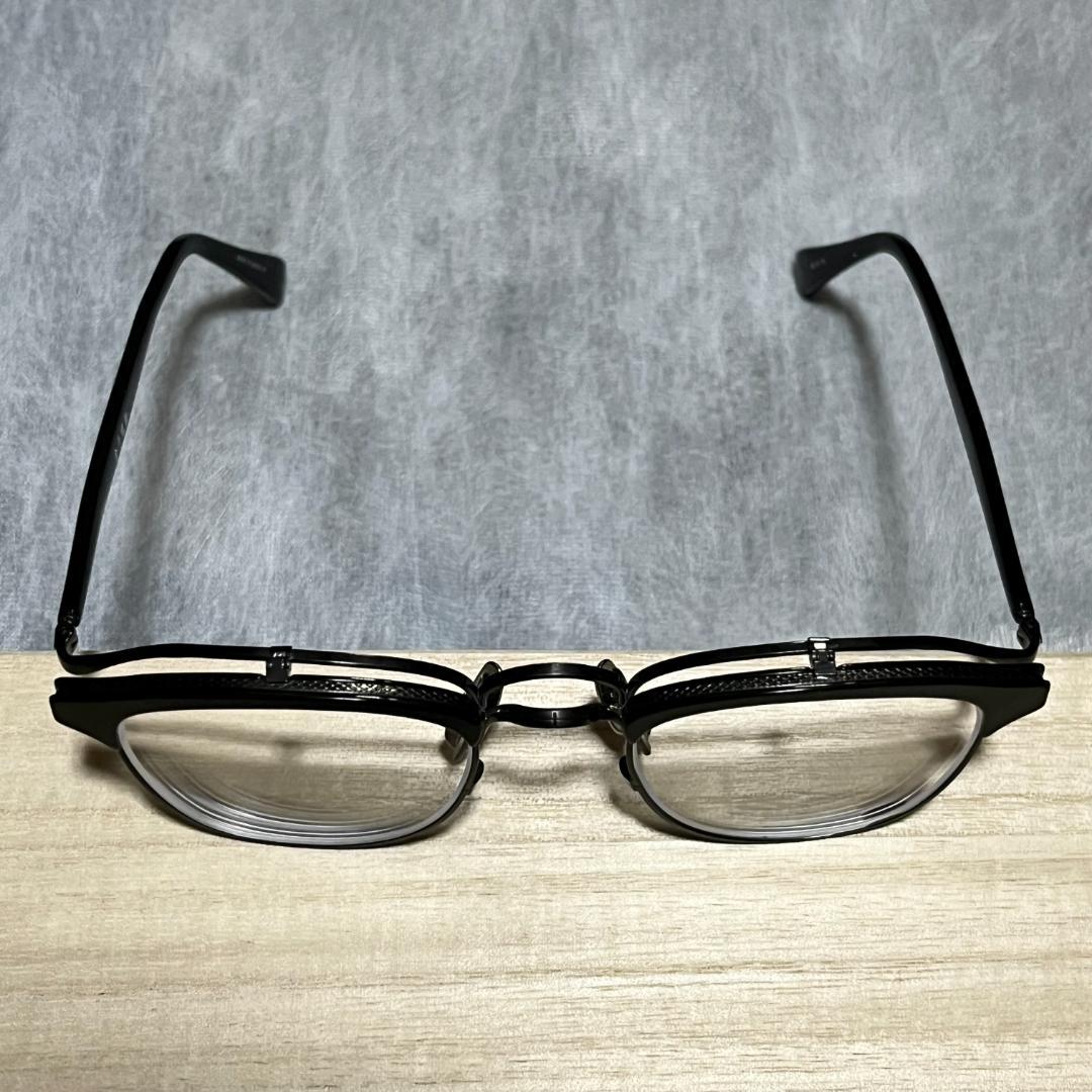 ★ 新品未使用 ★ 金子眼鏡　KM-74　BK　サーモント型　跳ね上げ式