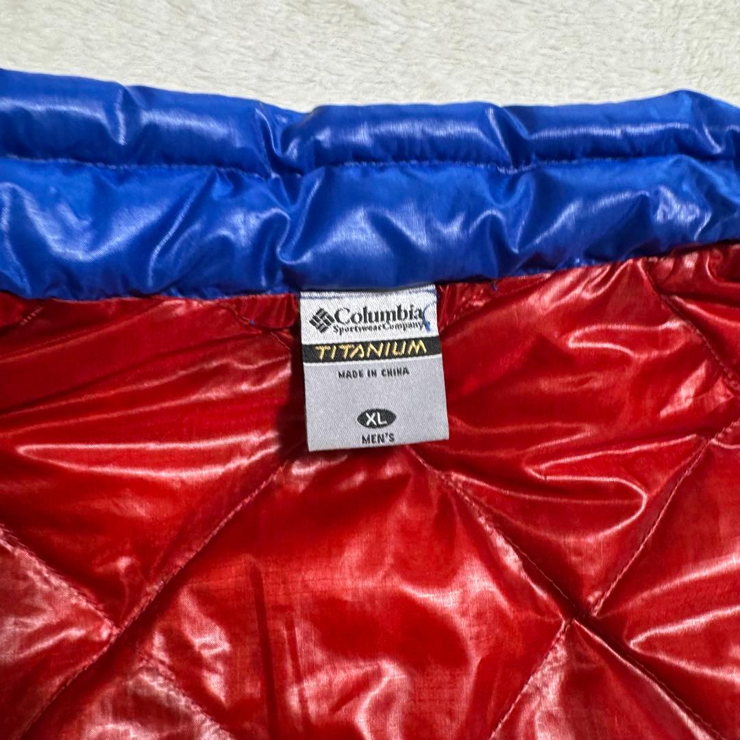 美品Columbia 00s puffy jacket メンズXL青キルティング