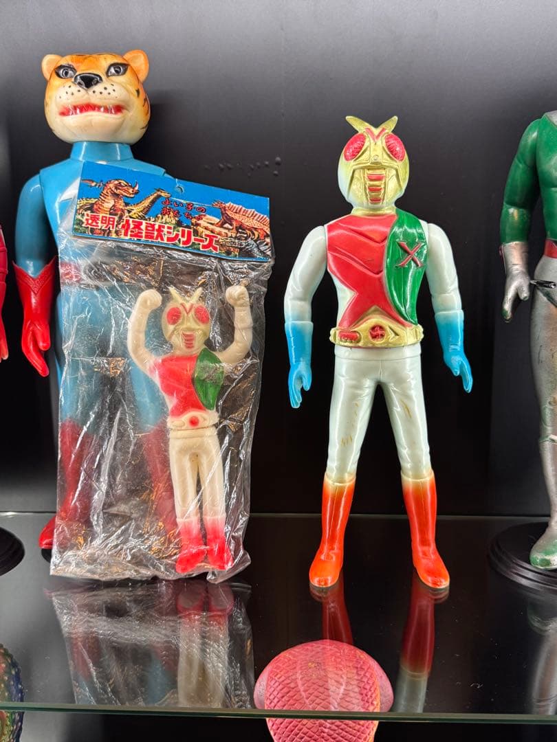 エ*サ様 【当時物】仮面ライダーX 無版権 パチソフビ