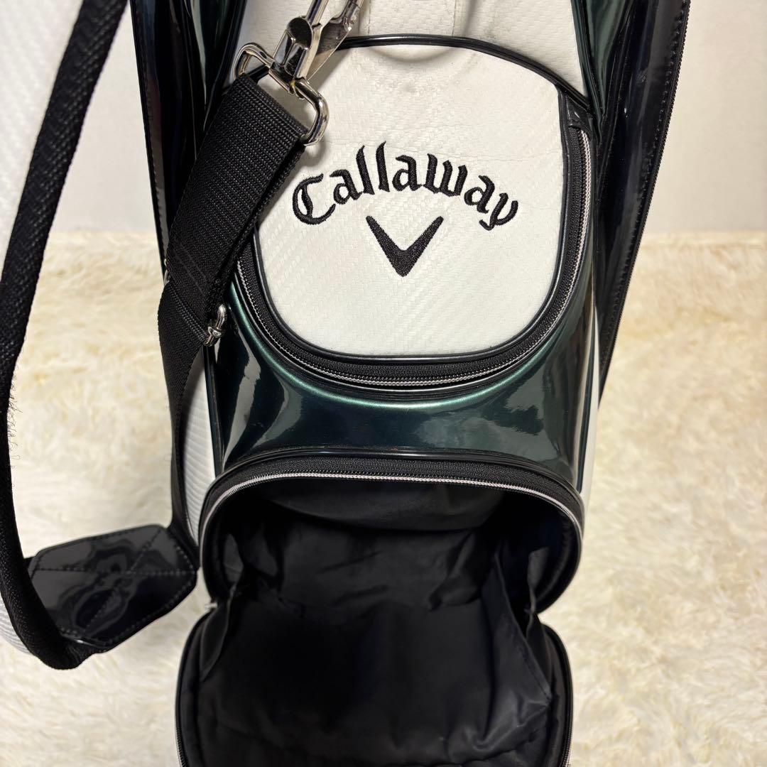Callaway キャロウェイ キャディバッグ ホワイト×グリーン 9型 ゴルフ