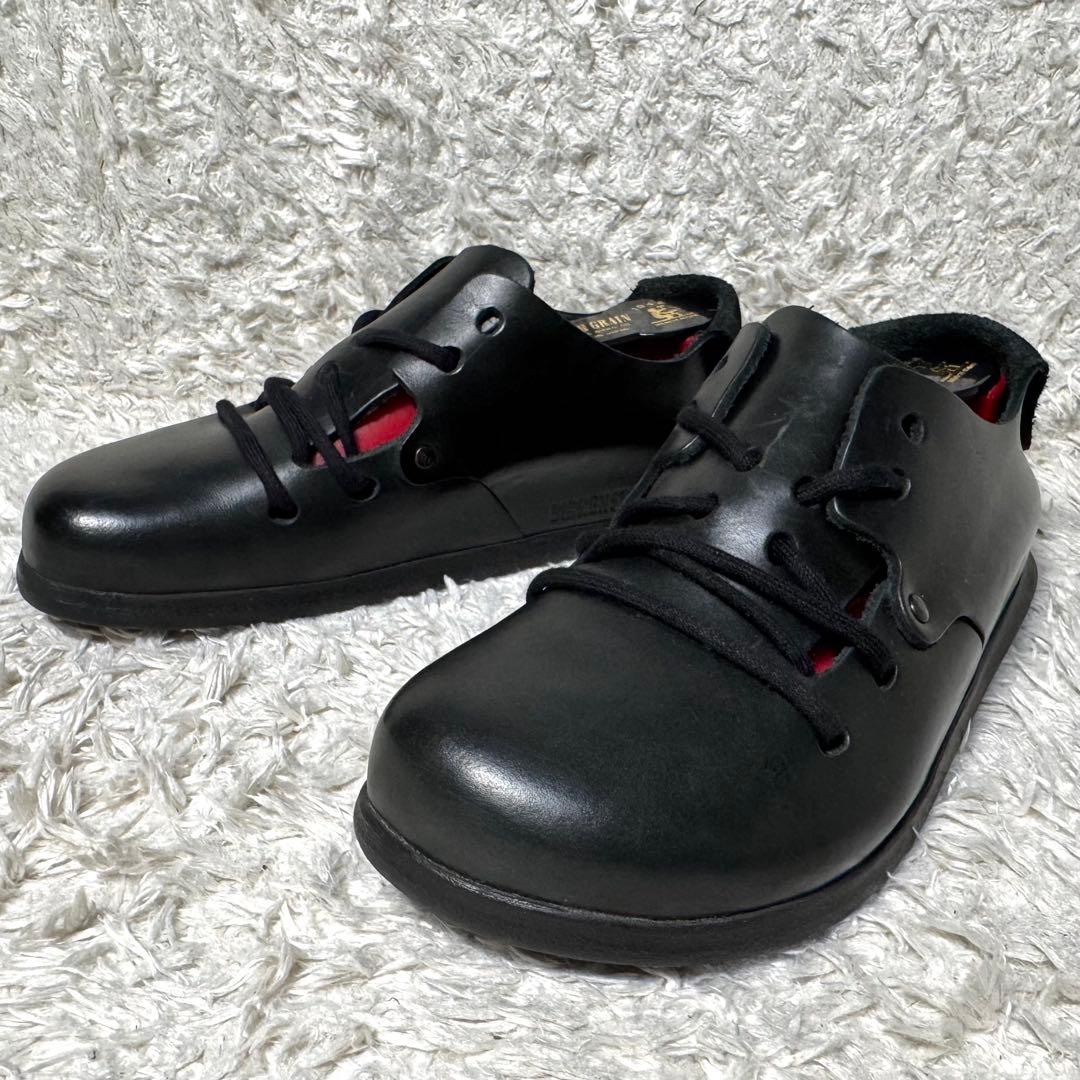 美品 ビルケンシュトック 24.0 モンタナ オイルドレザー ナロー ブラック