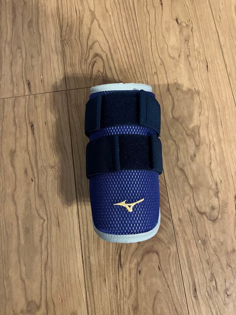 ミズノプロ　エルボーガード　アームガード　フリー/左右兼用　パステルネイビー