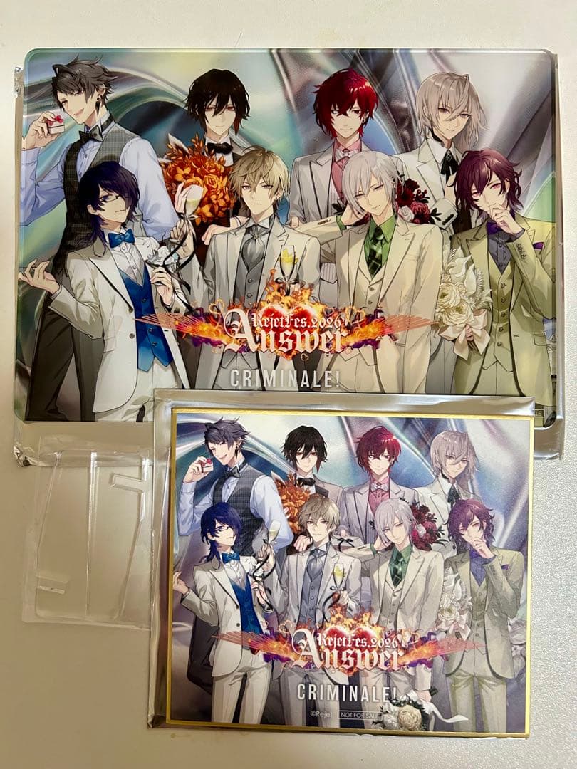 クリミナーレ リジェフェス Rejet 特典 A5アクリルパネル 色紙
