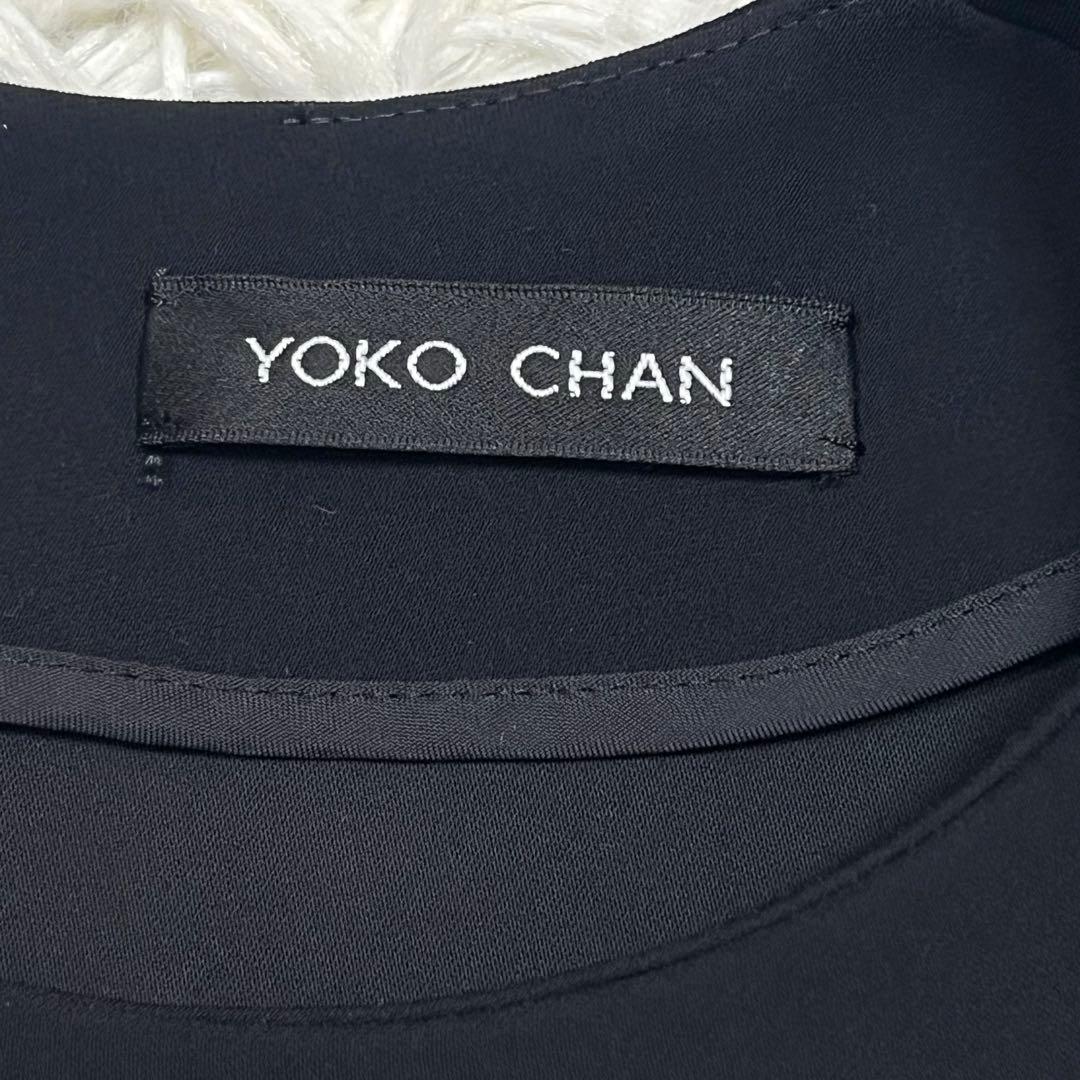 YOKOCHAN フロントフリルヘムワンピース ブラック Mサイズ