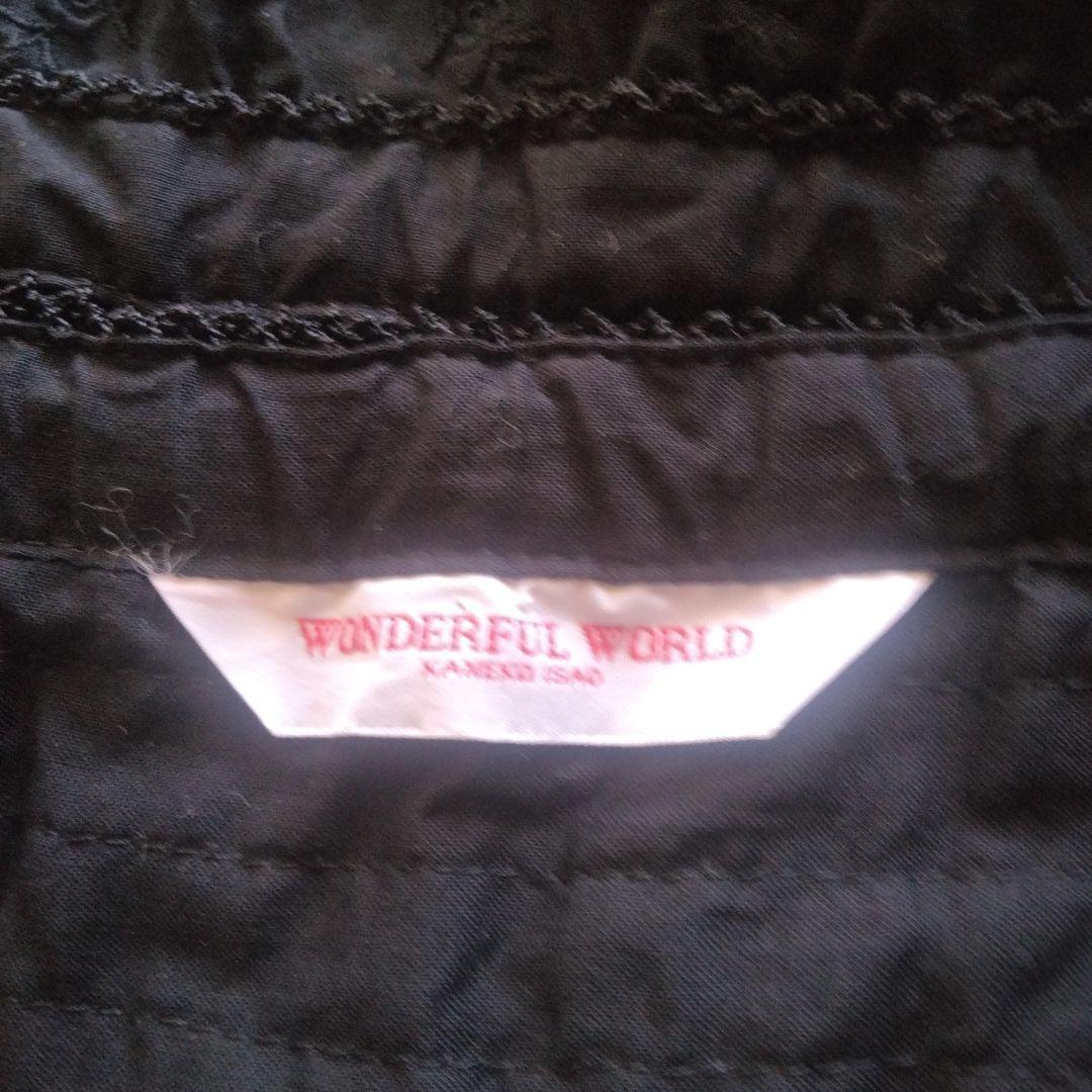 205 ワンダフルワールド　黒総ピコフリルキャミソール スカラップエッジ