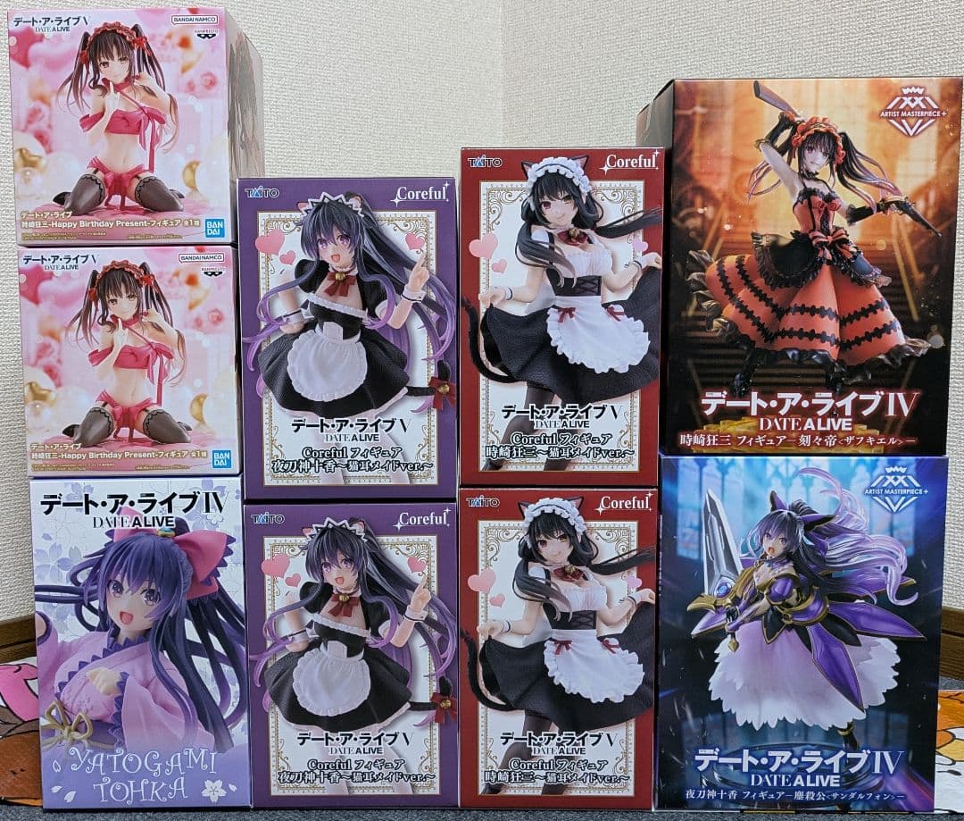 【未開封】デート 狂三 十香 AMP Coreful フィギュア まとめ売り9個