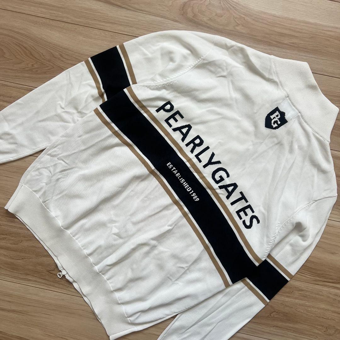 PEARLY GATES パーリーゲイツ　ニット　ジャケット　メンズ　ロゴ　M