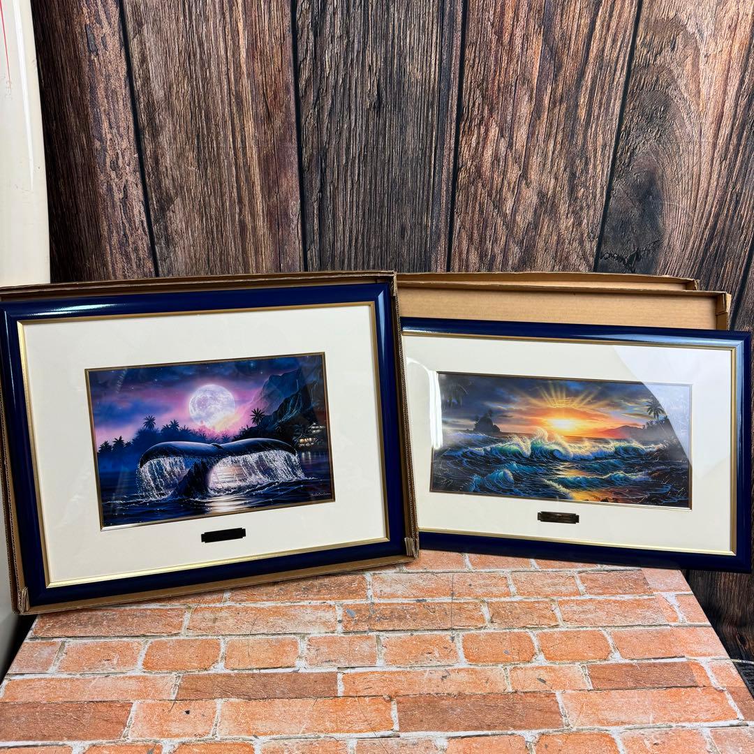 クリスチャンラッセン レプリカ 2点セット 額付き