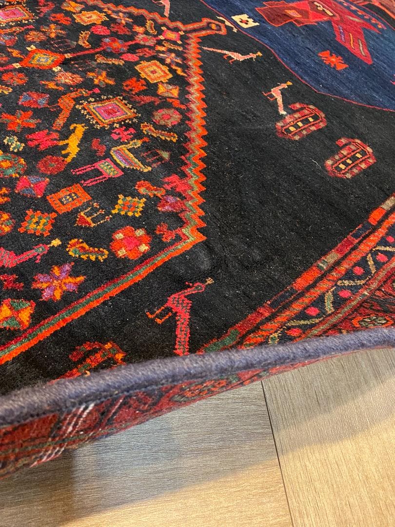 t*☆様 ペルシャ絨毯 ケルマン 186x124cm ヴィンテージ ラグ 手織り