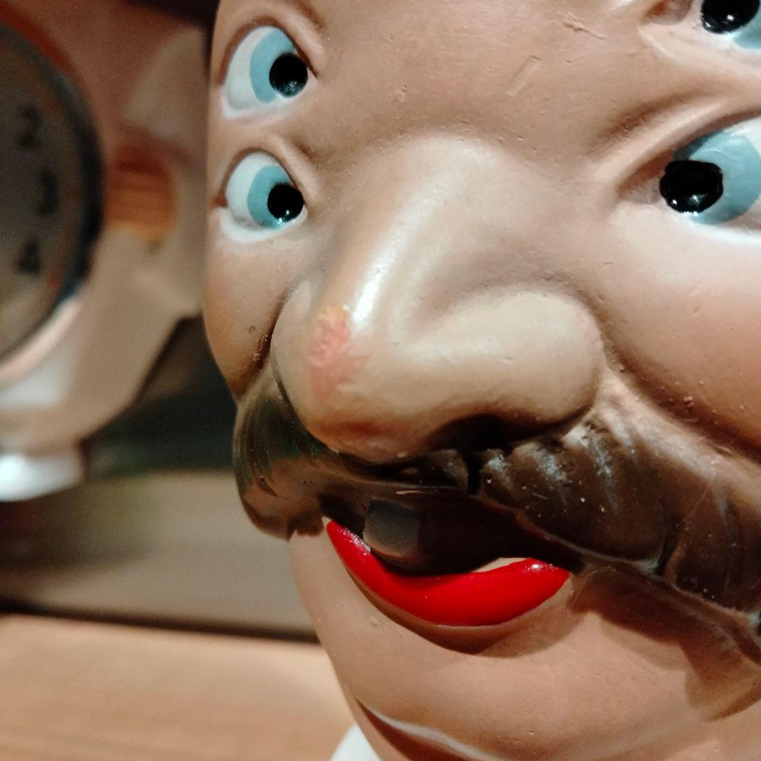 美品 ビンテージ 四つ目　4つ目　置物　ミッドセンチュリー　酔っ払い