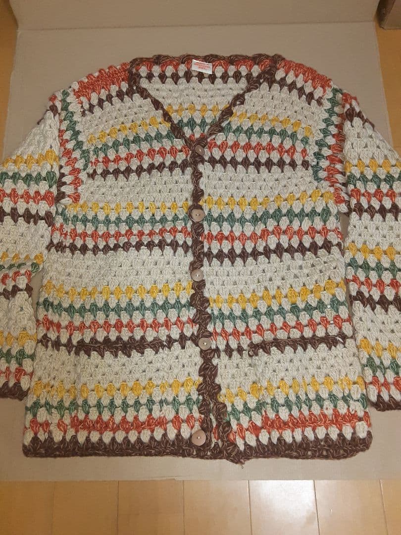 ま*る様 HAVEAGRATEFULDAYクロシェカーディガンMサイズ