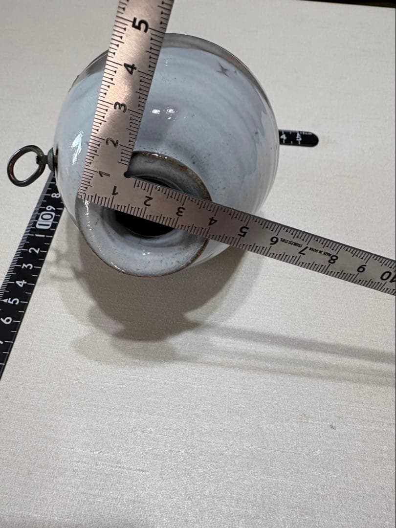 茶道具　萩焼「ちまき掛花入」十二代　坂倉新兵衛造　共箱あり