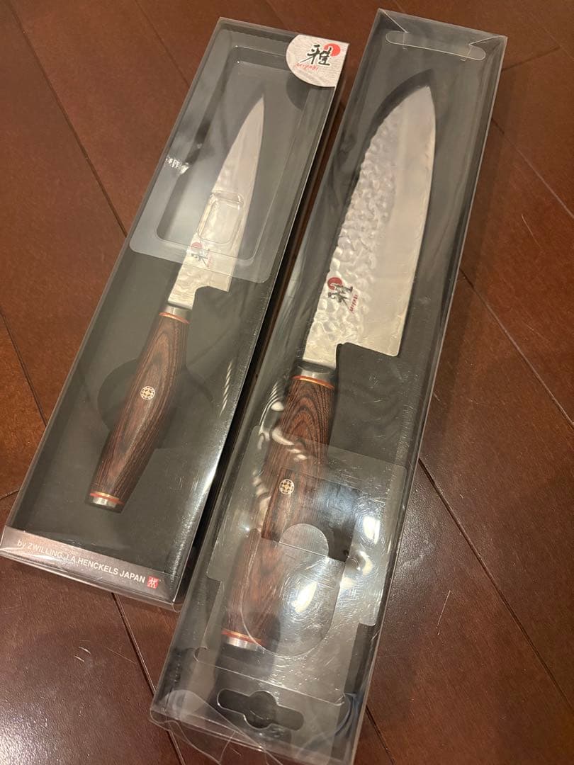 【新品未使用】雅 MIYABI 5000MCD ダマスカス包丁 2本セット 瑞雲