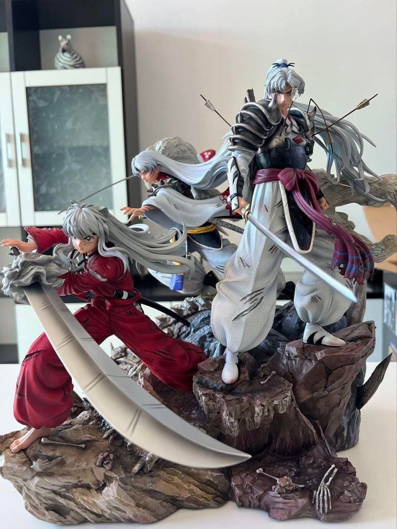 犬夜叉　殺生丸　闘牙王　父と子　フィギュア　ガレージキット