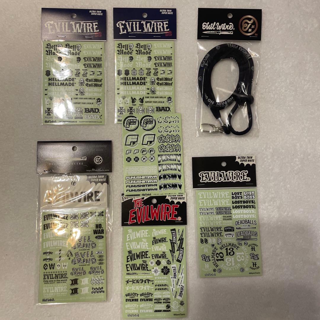 EVILWIRE ステッカーセット ネックストラップ　ミニ四駆イービルワイヤー