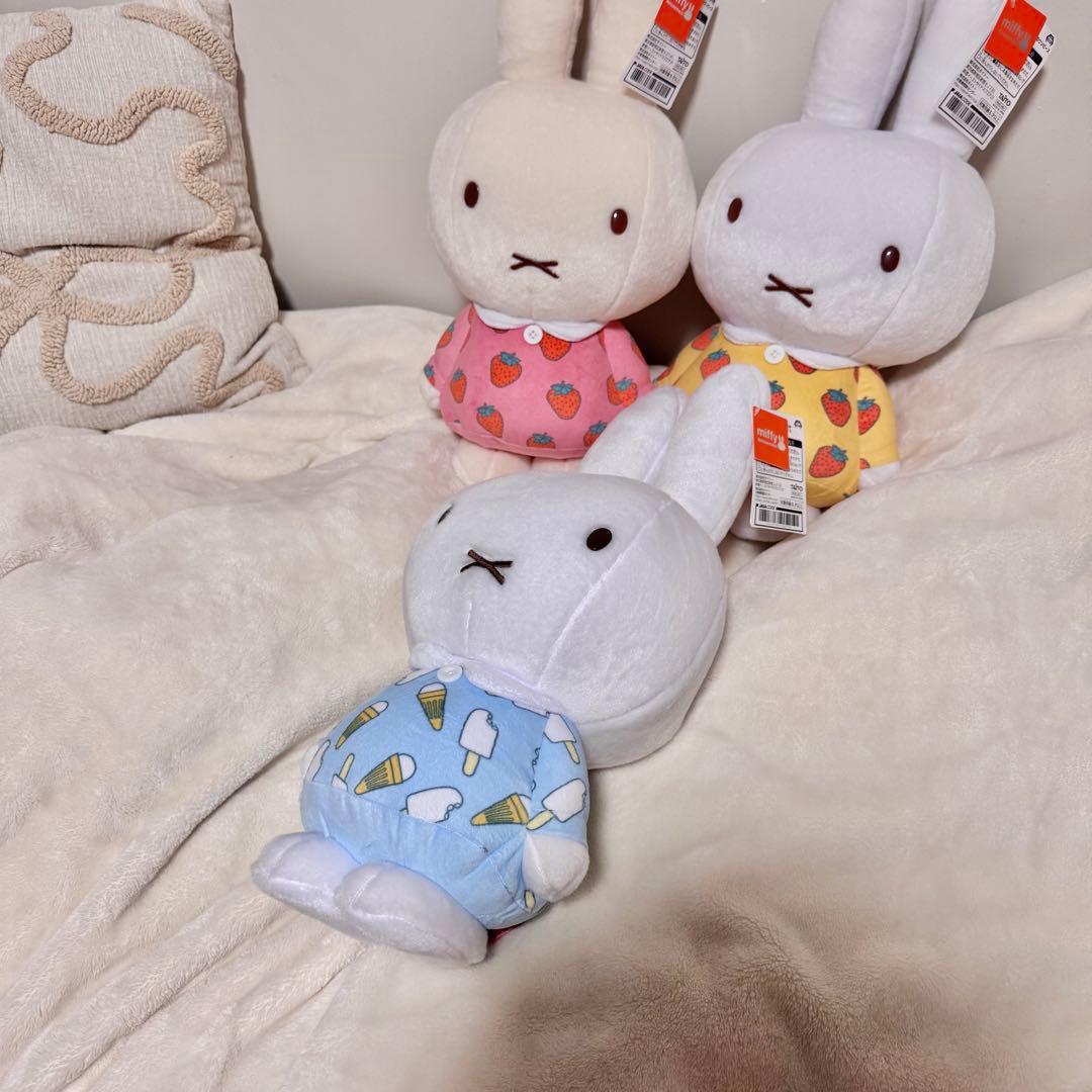ミッフィー特大ぬいぐるみ3体セット