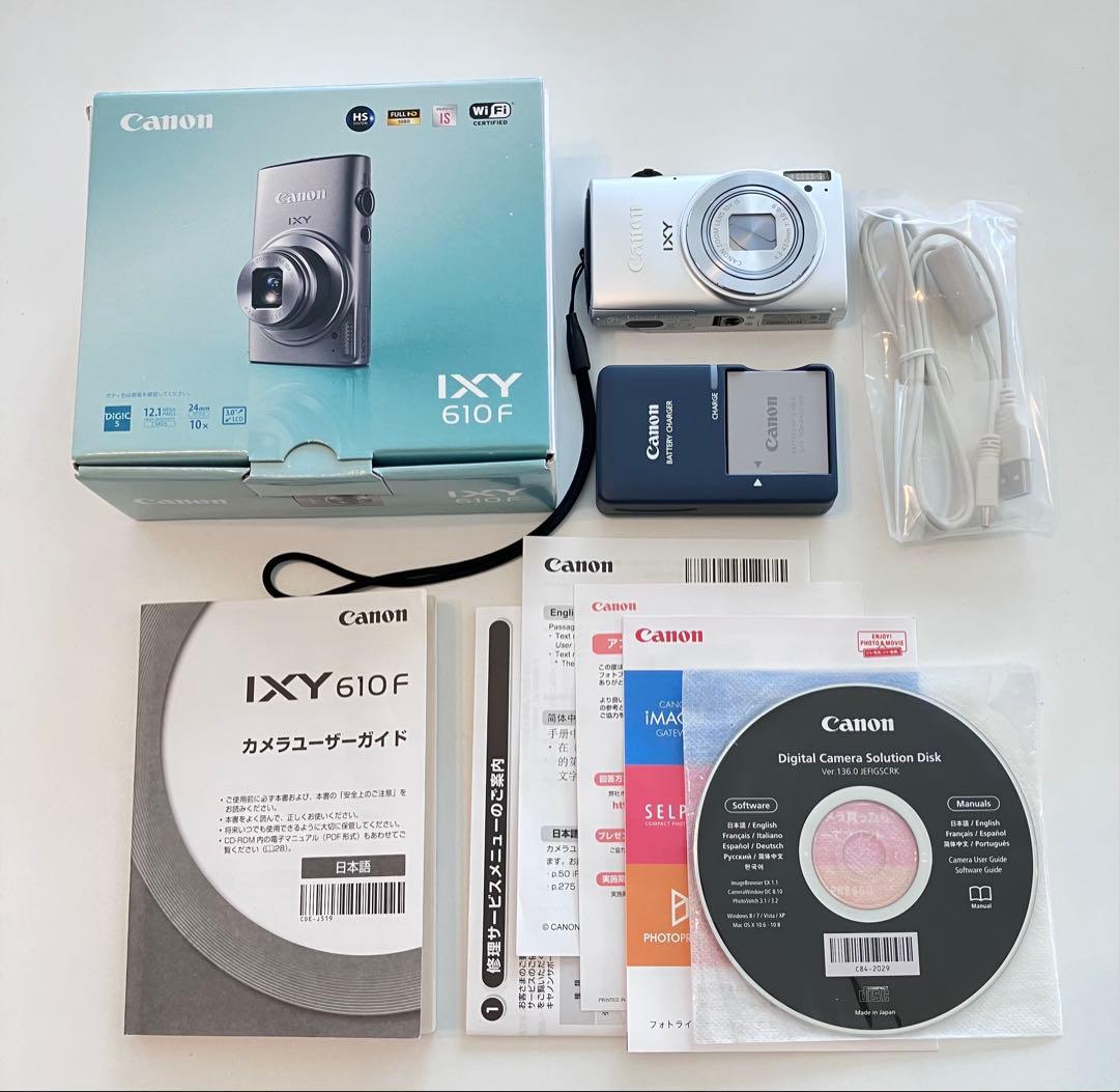 美品Canon IXY 610F WiFi FULL HD動画　コンデジ