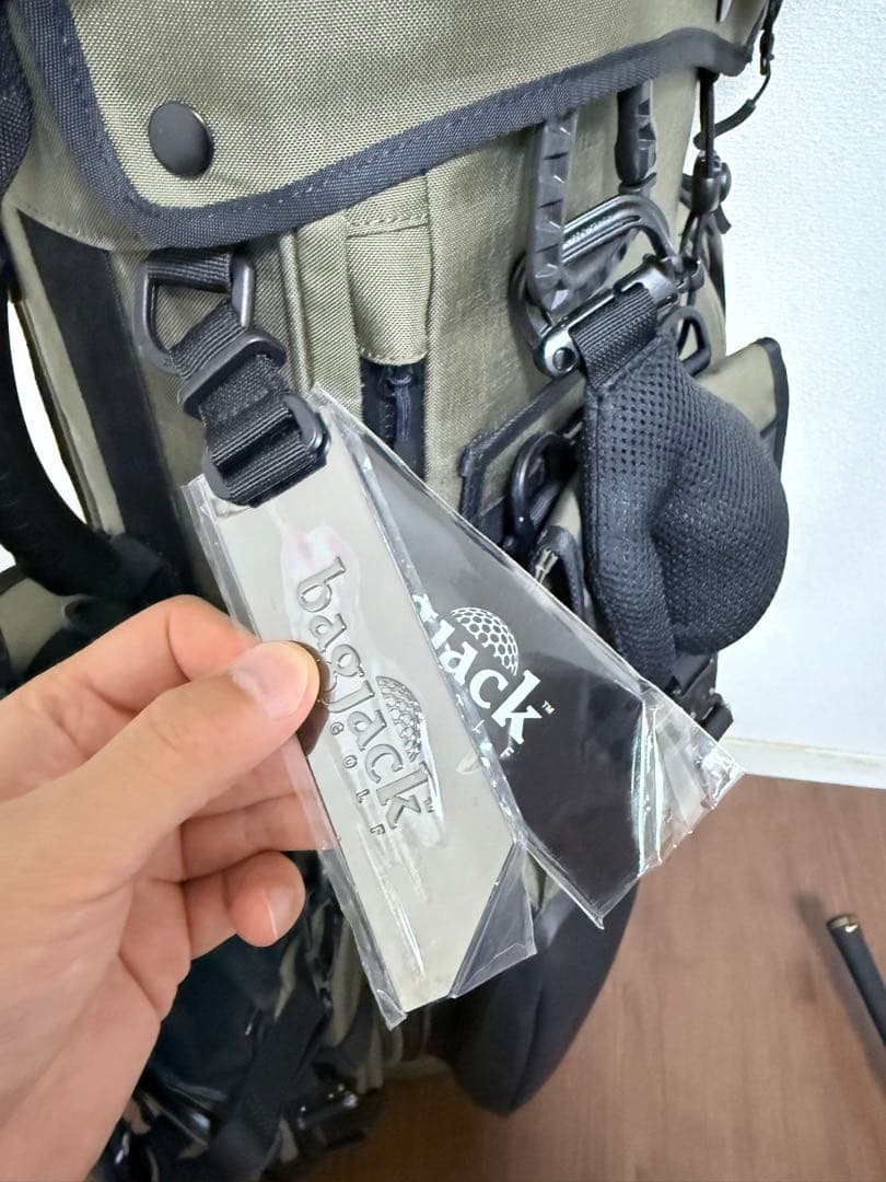 k様専 おまけ付き bagjack golf キャディバッグ カーキ