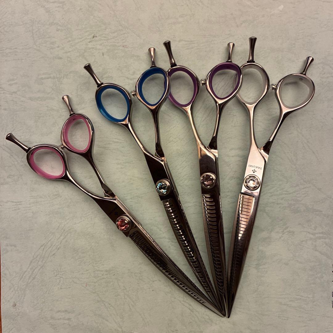 カーブ刃セニングシザー 7インチ　ワンダーカーブシザー