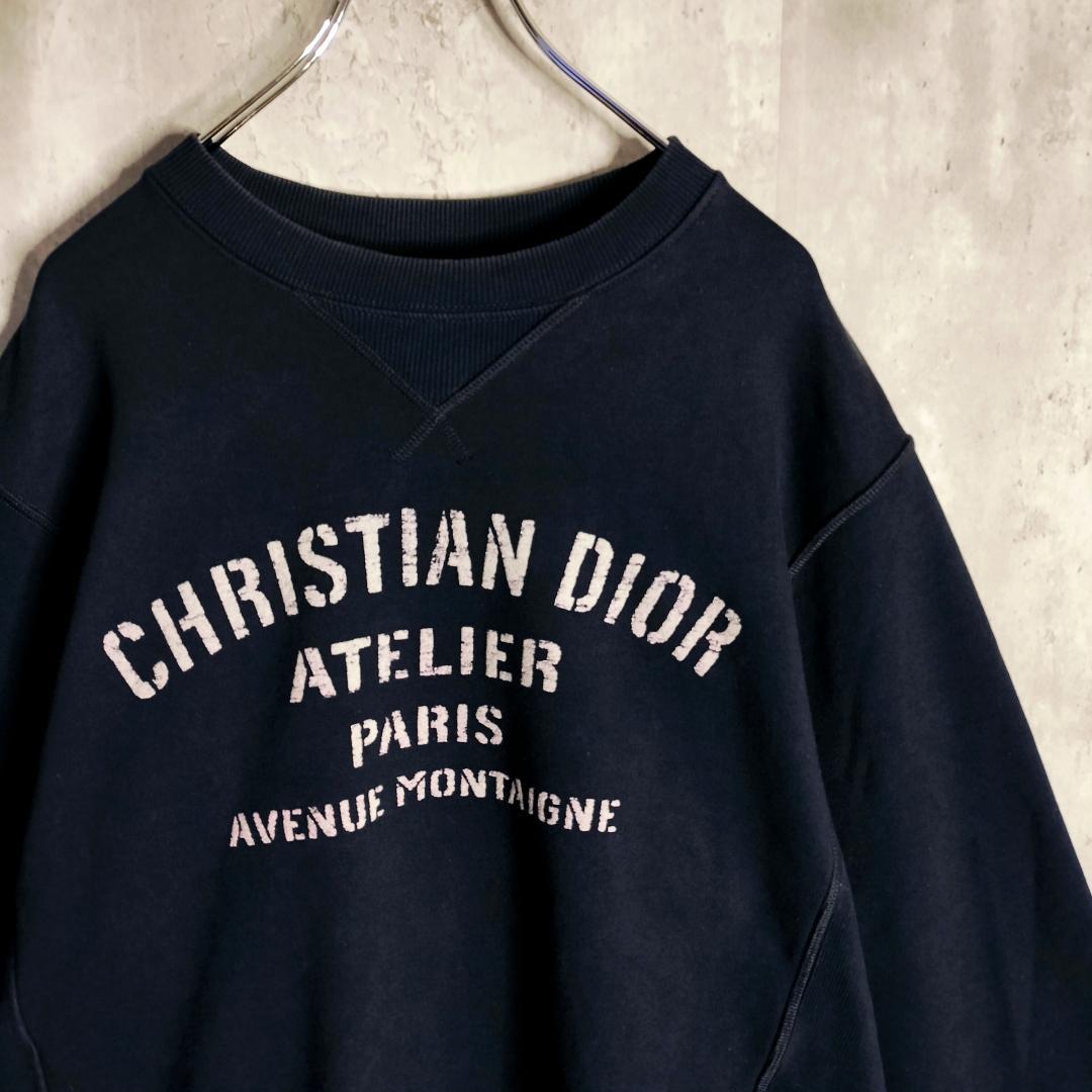 Dior ATELIER ディオール アトリエ ロゴ スウェット XL ネイビー