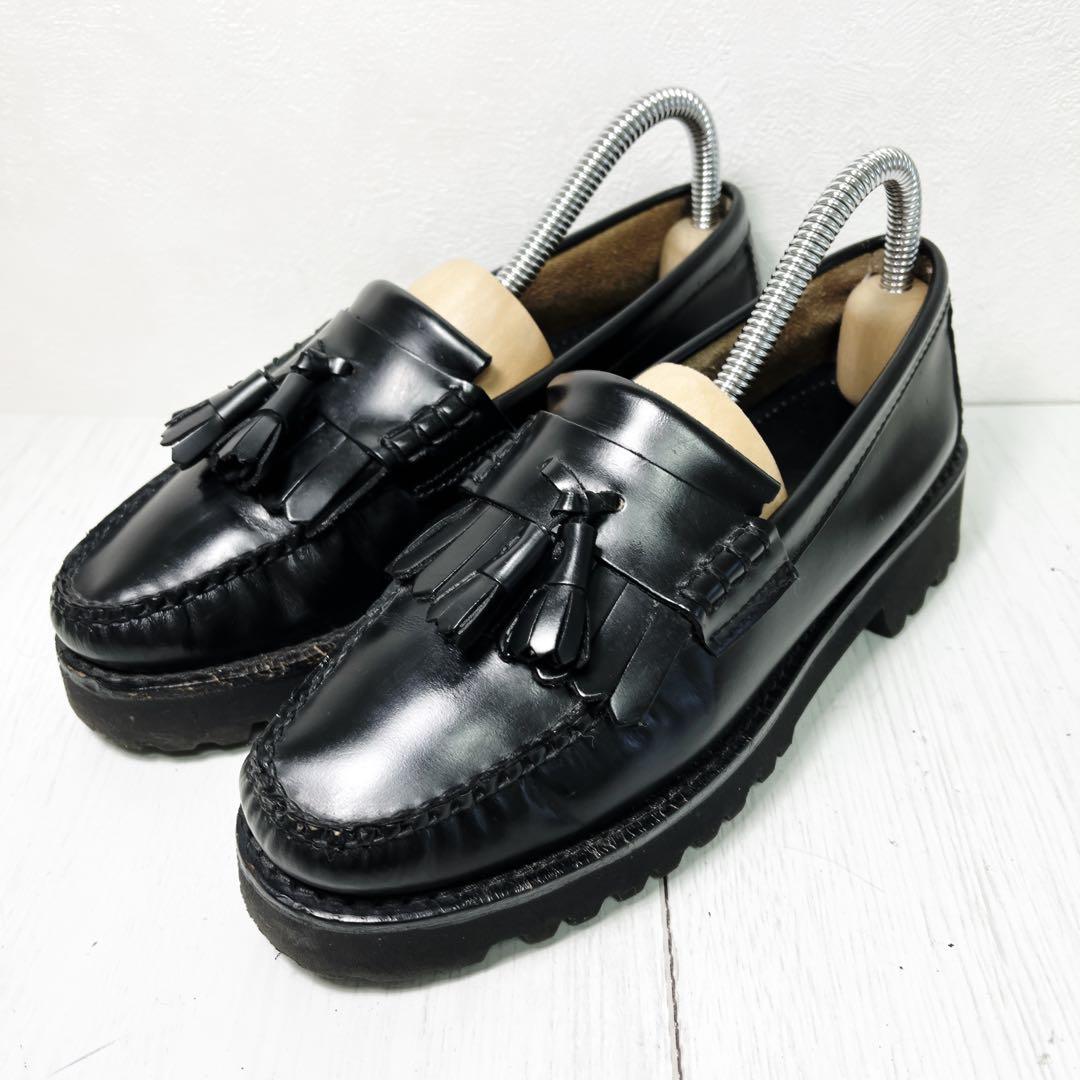 【人気】✨G.H.BASS ローファー 23㎝ 厚底　タッセルローファー