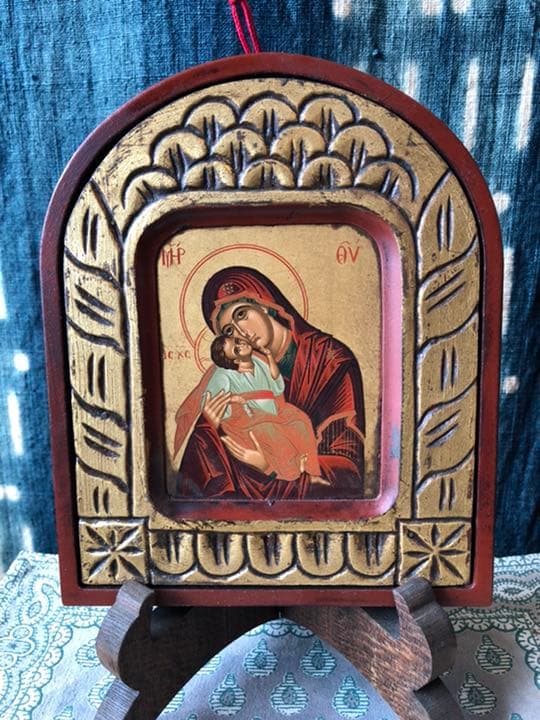 聖母子手描きイコン2