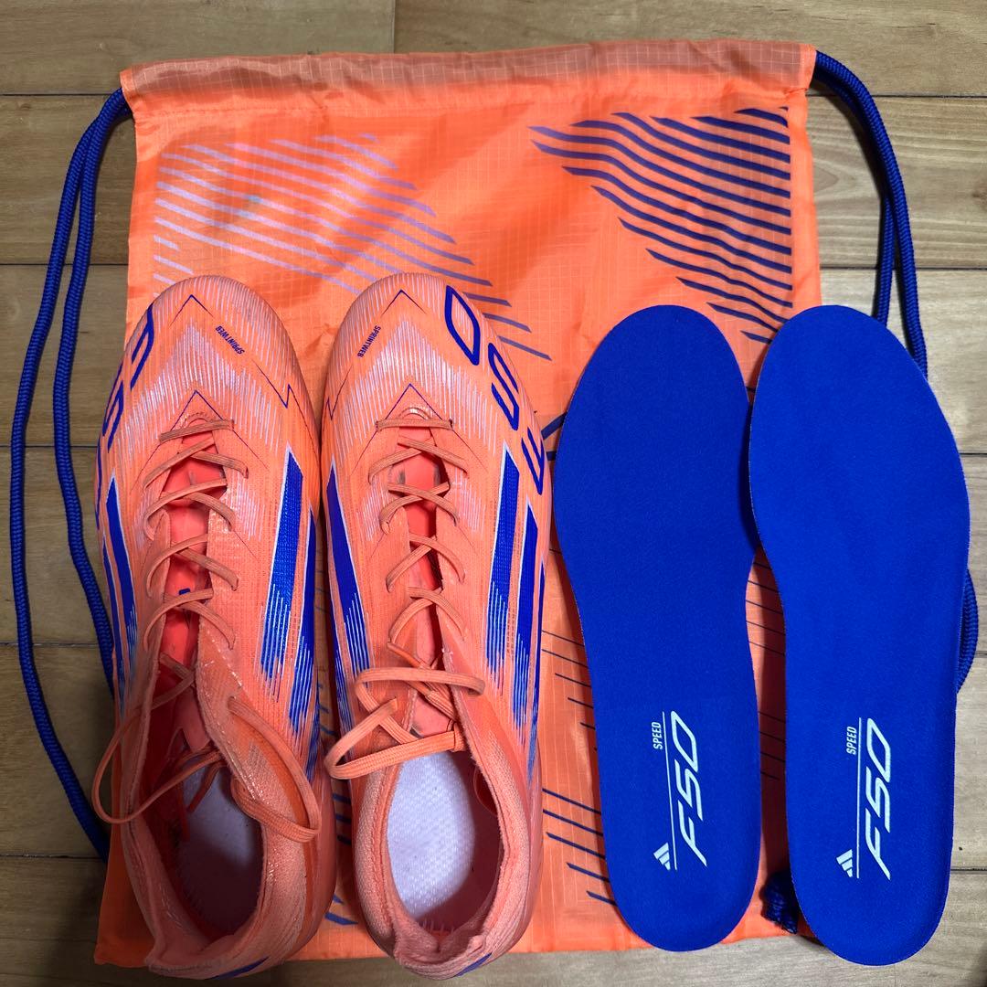 ま*ゃ様 adidas F50 サッカーシューズ オレンジ/ブルー 値下げあり！