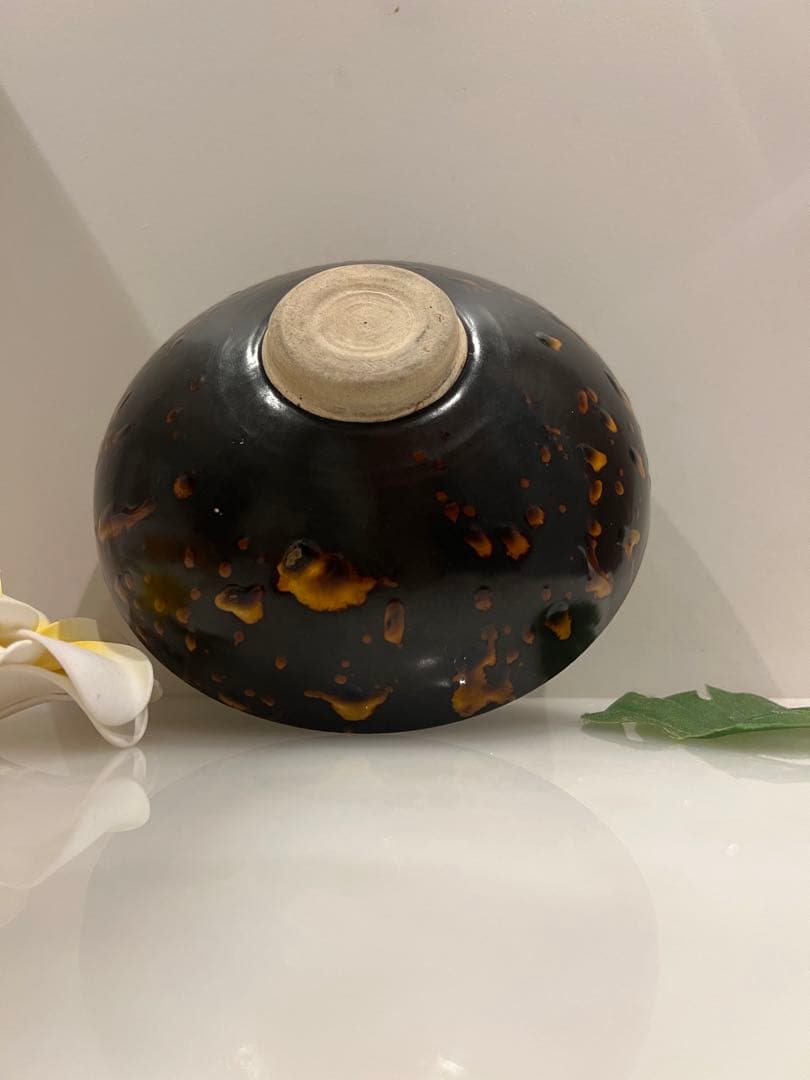 中国宋元明朝 の何窯の碗　中国骨董　古美術　唐物　中国美術品　青磁 ★ 江戸骨董