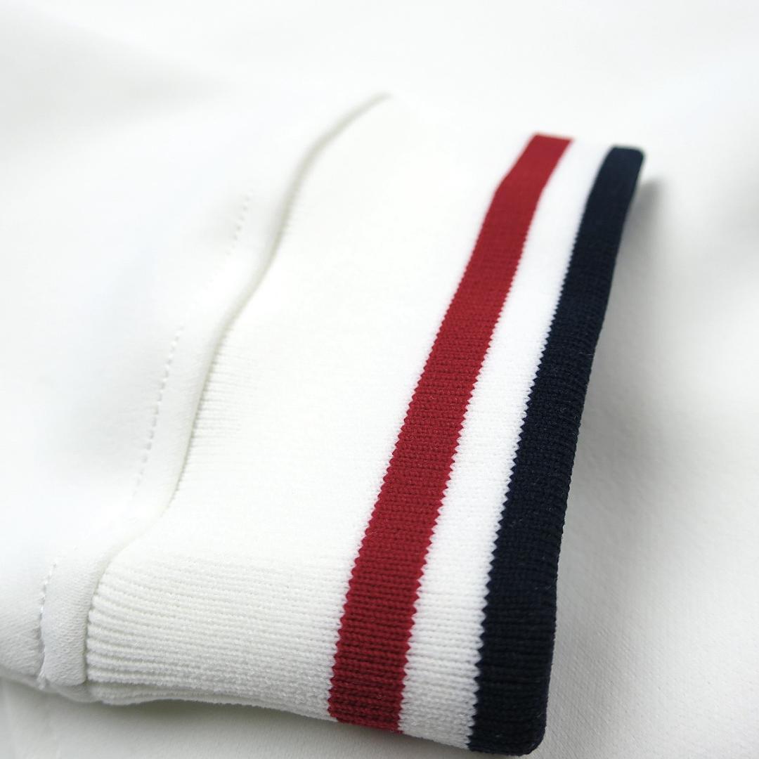 adabat 日本製 せとはるコラボ ハーフジッププルオーバー 白 M