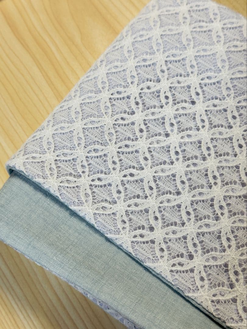 くるり 七宝柄レース帯 ＆ キモノモダン 平織木綿帯締 セット