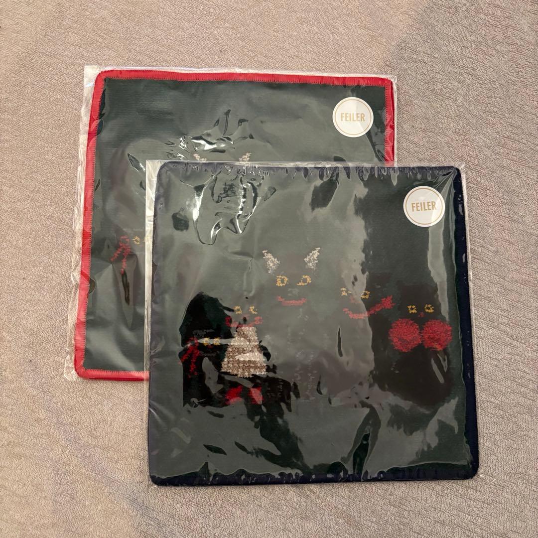 【FEILER】くろねこのなかのくろねこ2色セット くらはしれい コスメキッチン