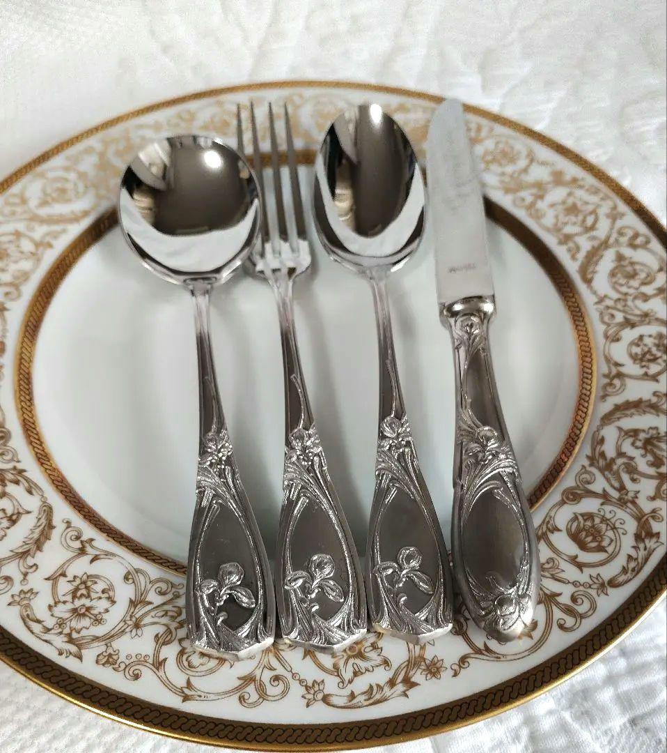 チャウーノパリシリーズ　カトラリー4本×2セット　フェルニオングラス