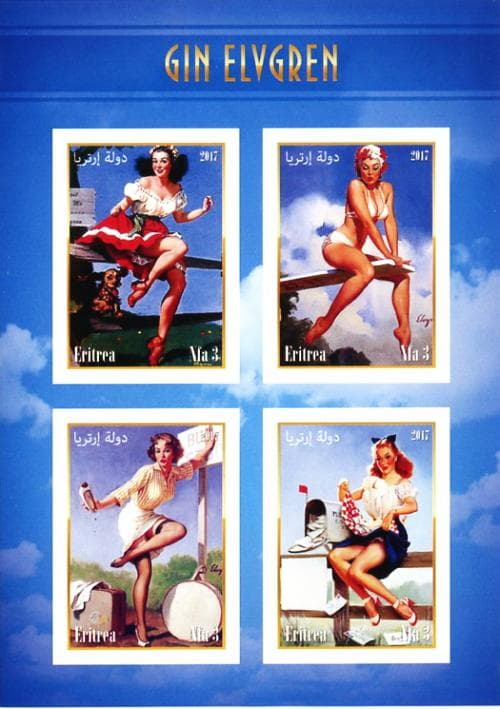 カット無し切手シート　切手　エリトリア　エルフグレン　cbj_s146_er