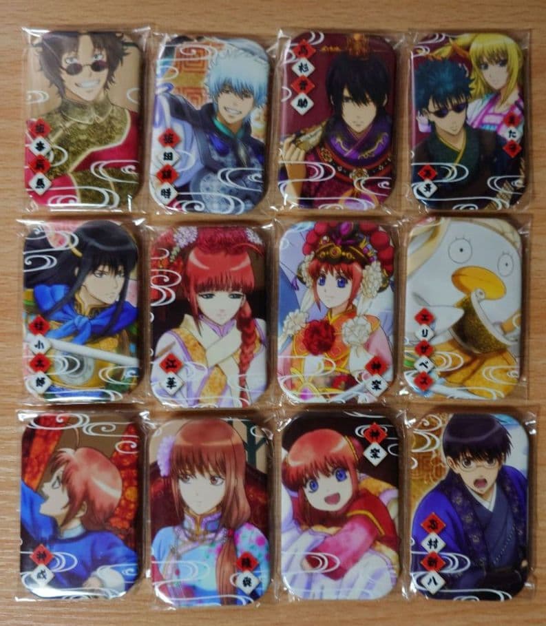 銀魂. まるかくカンバッジ 全12種セット 缶バッジ