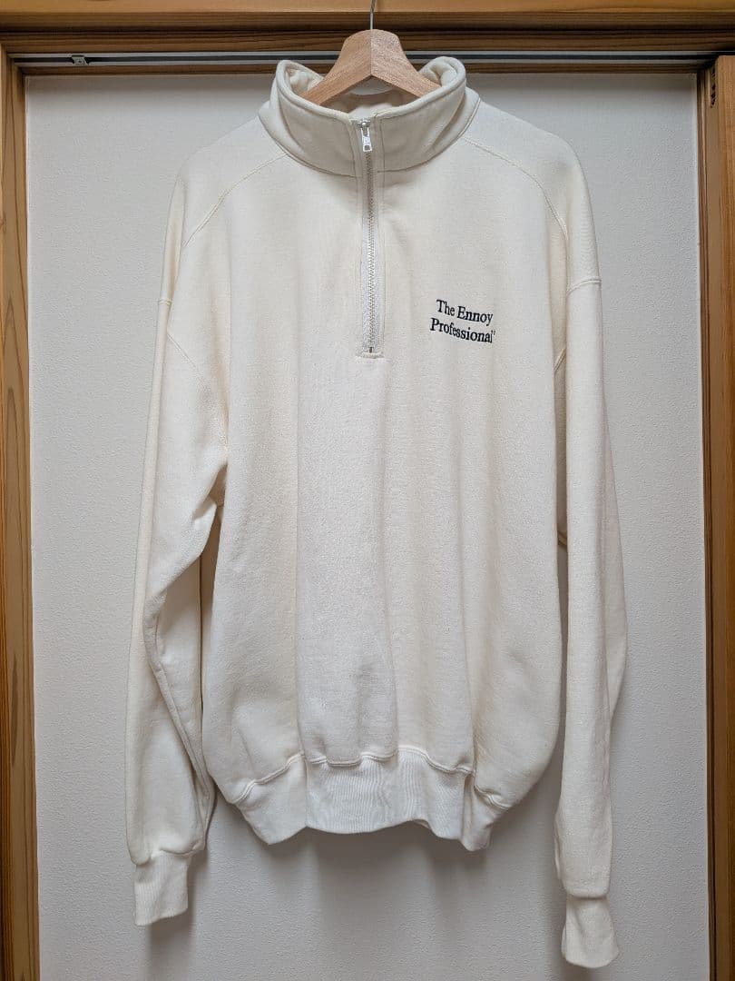 ennoy ハーフジップスウェット サイズL