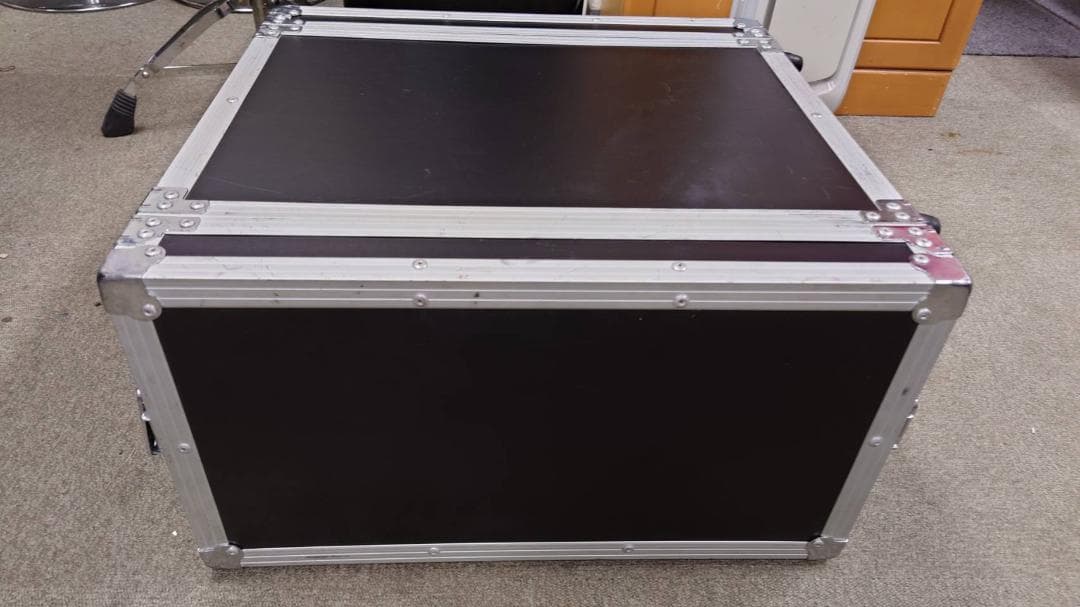 音響機器用　6Uラックケース 黒 奥行48cm