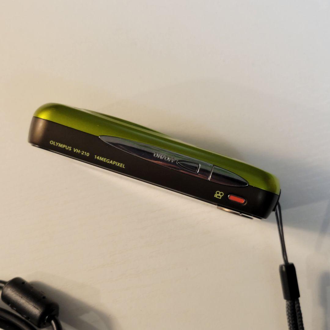 動作美品 Olympus vh210 グリーン オールドコンデジ SDセット
