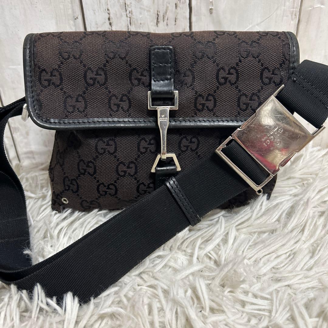 GUCCI GGキャンバス グッチ ウエストバッグ ボディバッグ ジャッキー