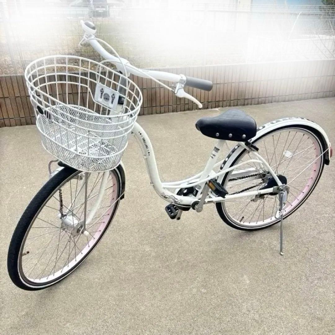 『引き取り限定』サイクルベースあさひ ガールズ ラボ ラブリーホワイト24インチ