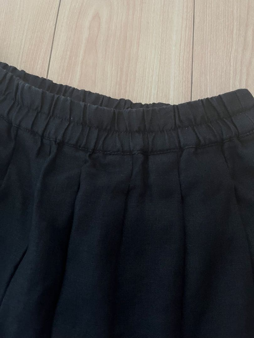 foglinenwork キナル 金子敦子さんコラボ ごきげんパンツ ブラック