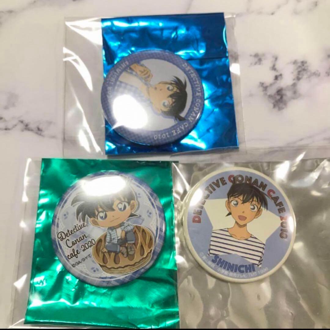 名探偵コナン　 コナンカフェ　コナンカフェ限定　缶バッジ　 工藤新一
